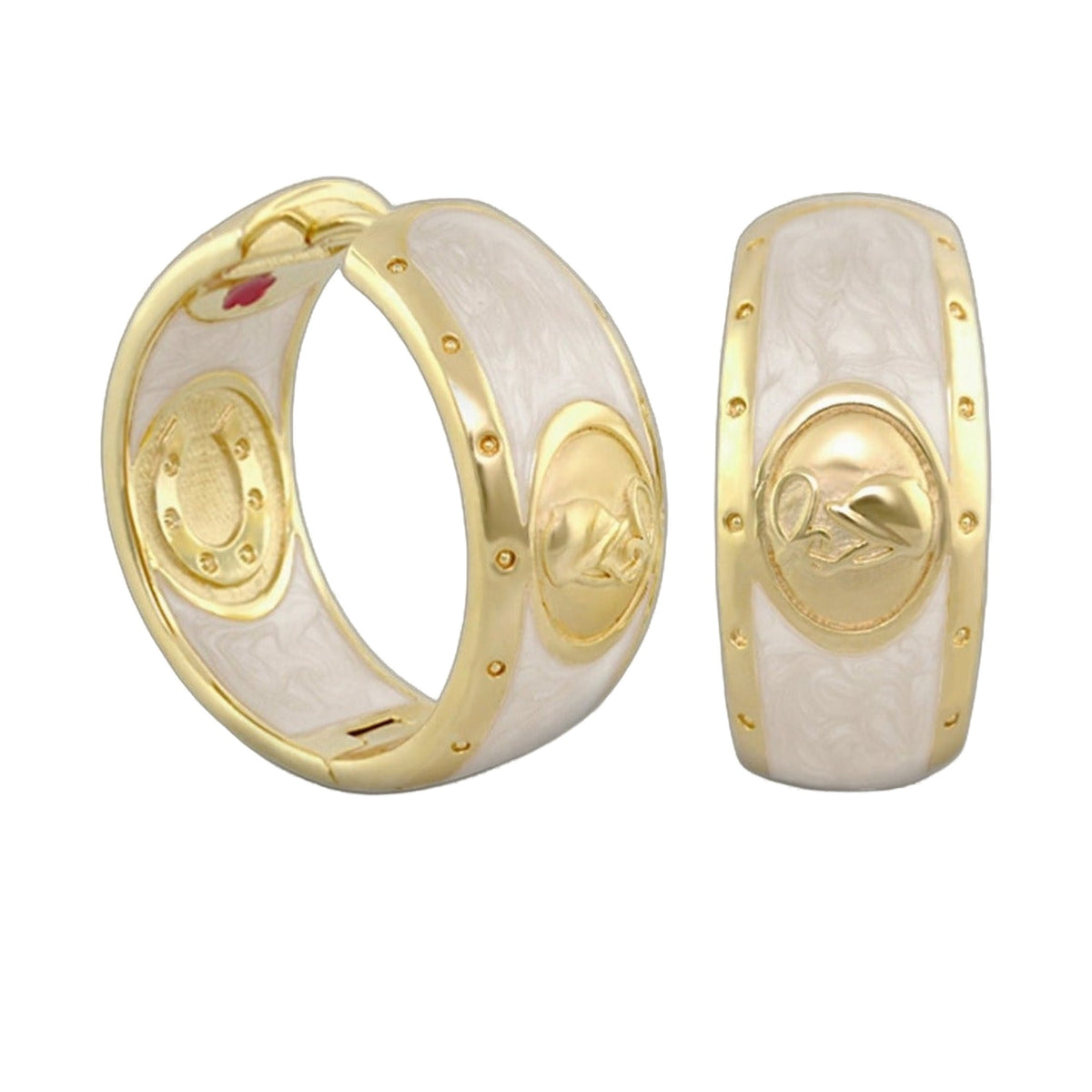 Equestrian Hoop Earrings