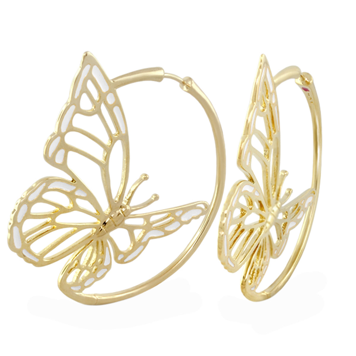 Rose Garden Butterfly Earrings