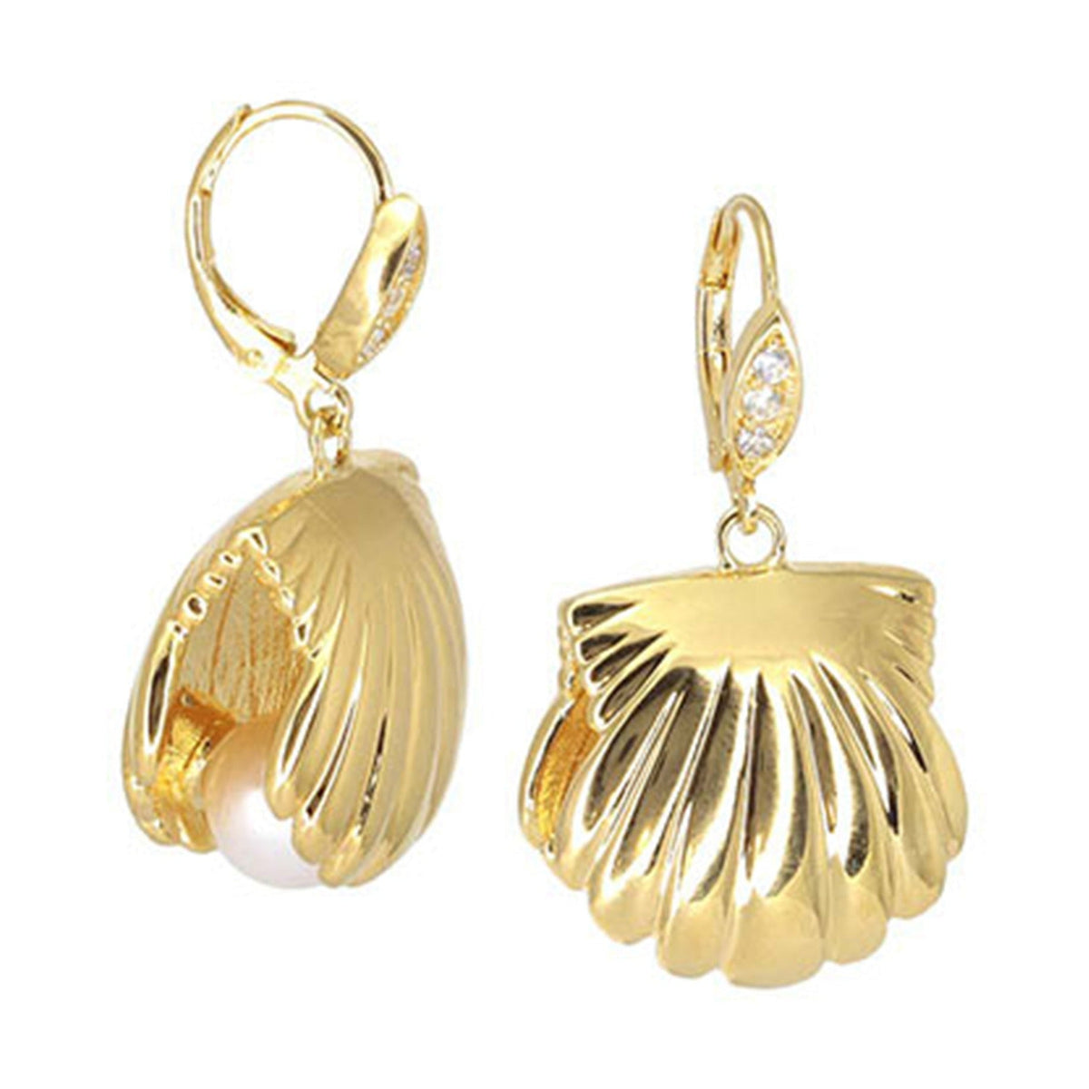 Eau Pearl + Oyster 18K Gold Plated Earrings