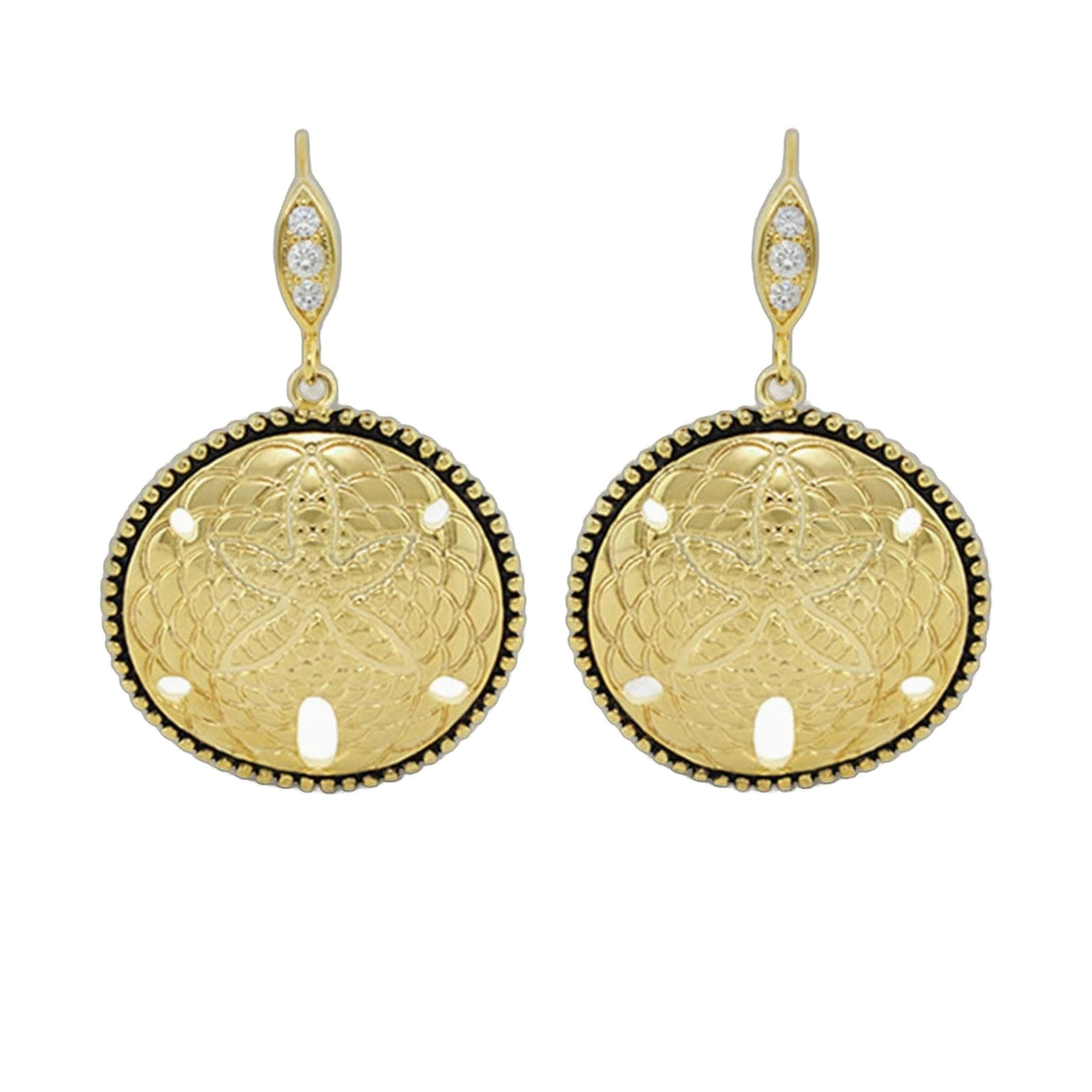 Eau Starfish Gold Coin Earrings