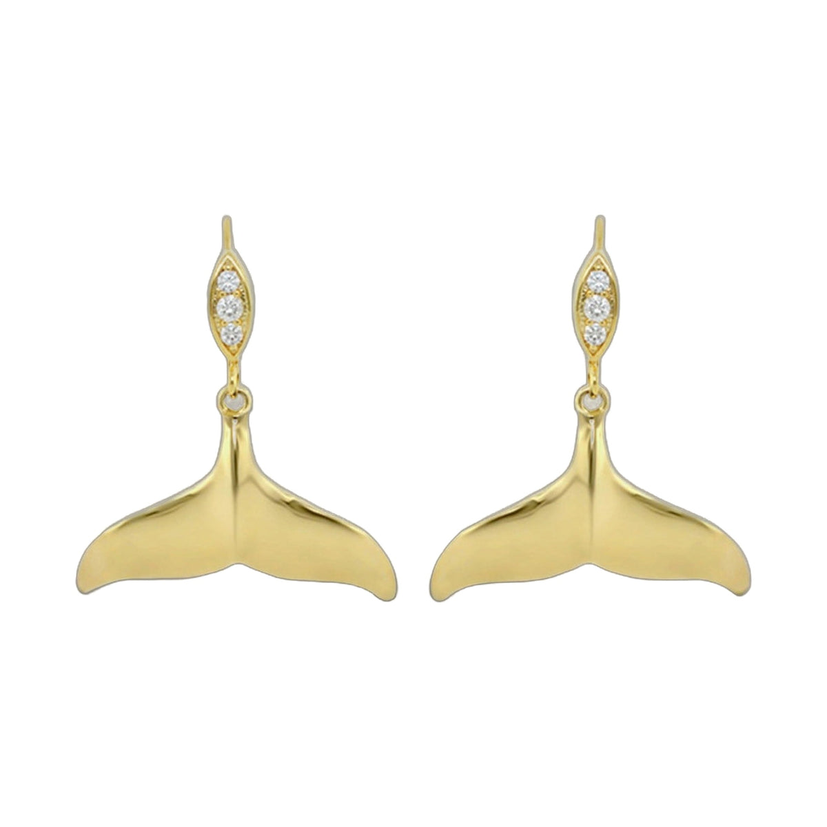 Eau Whale Tail Earrings
