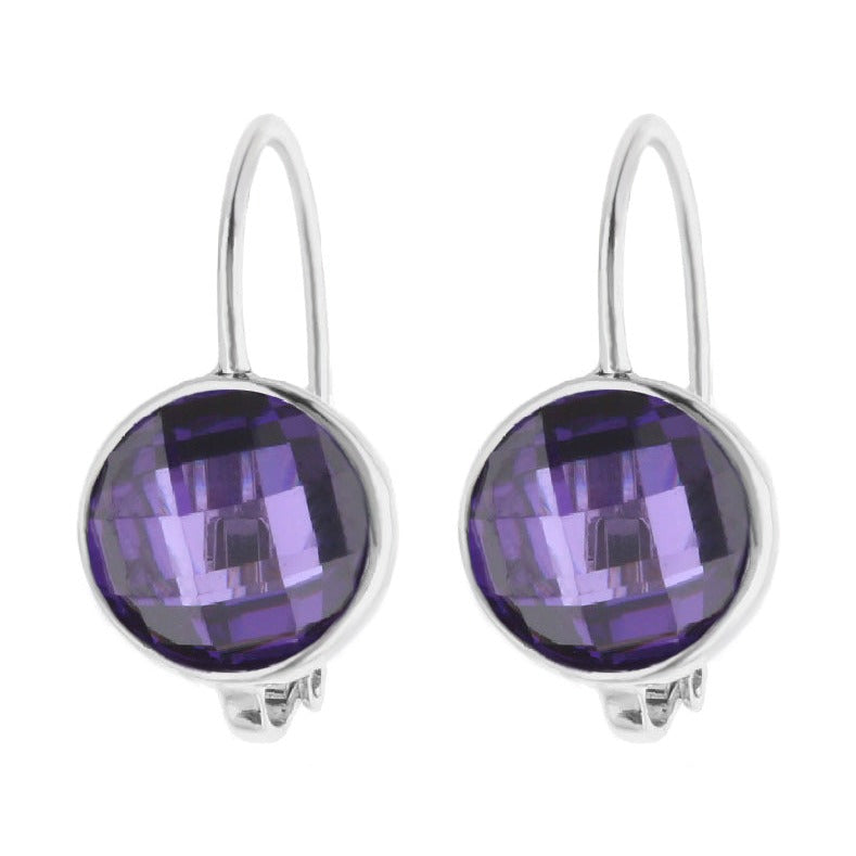 February Birthstone Color Earrings