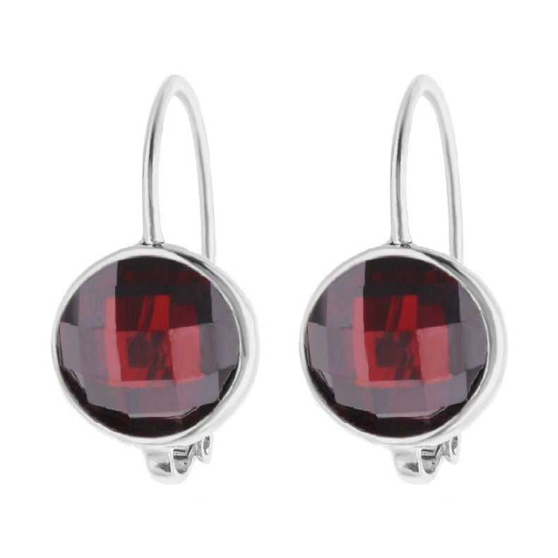 January Birthstone Color Earrings