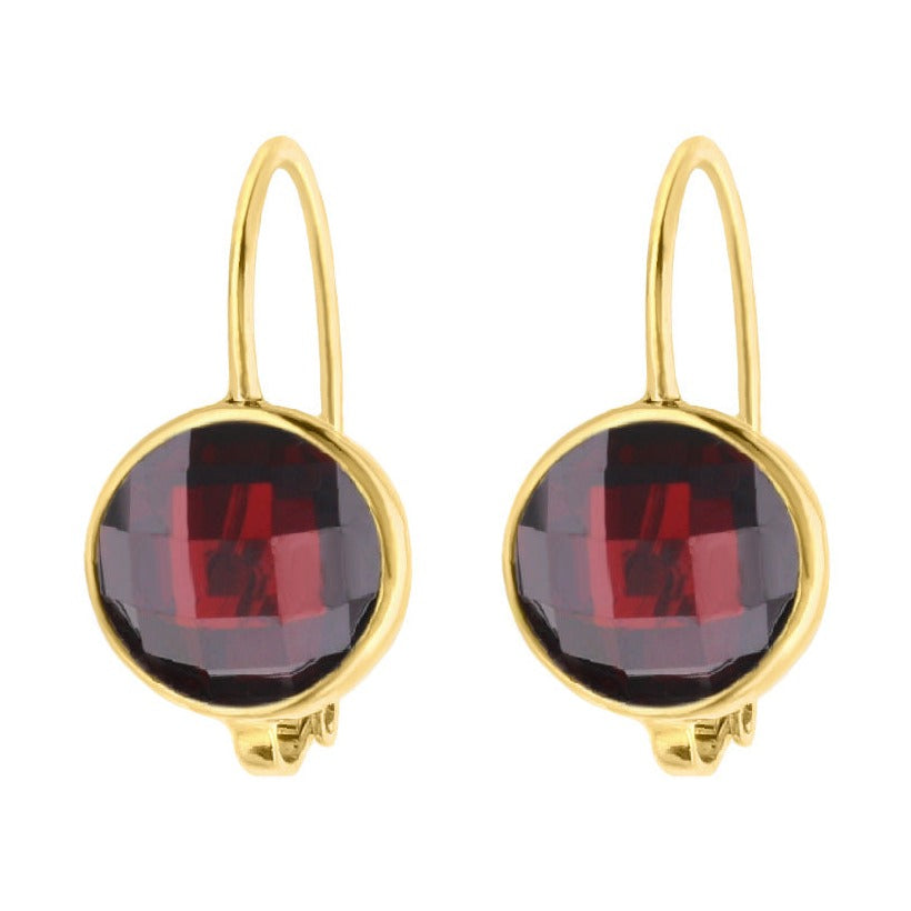 January Birthstone Color Earrings