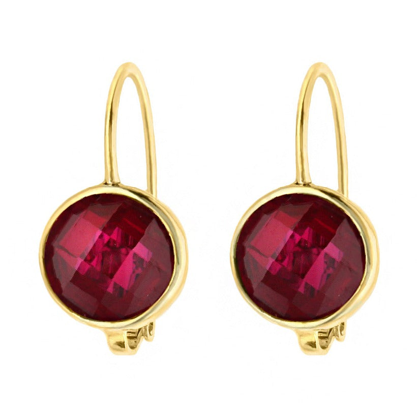 July Birthstone Color Earrings