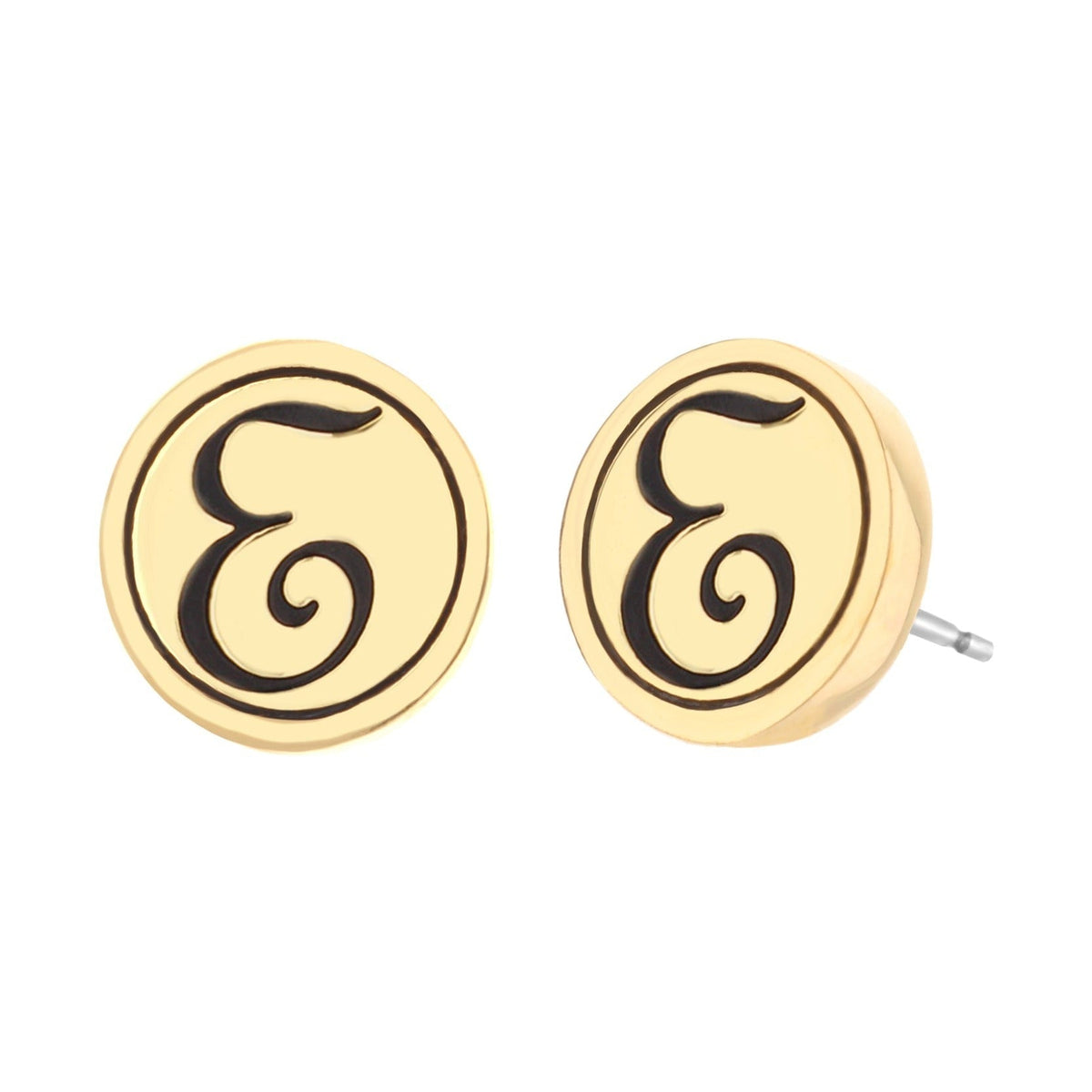 Initial E Earring