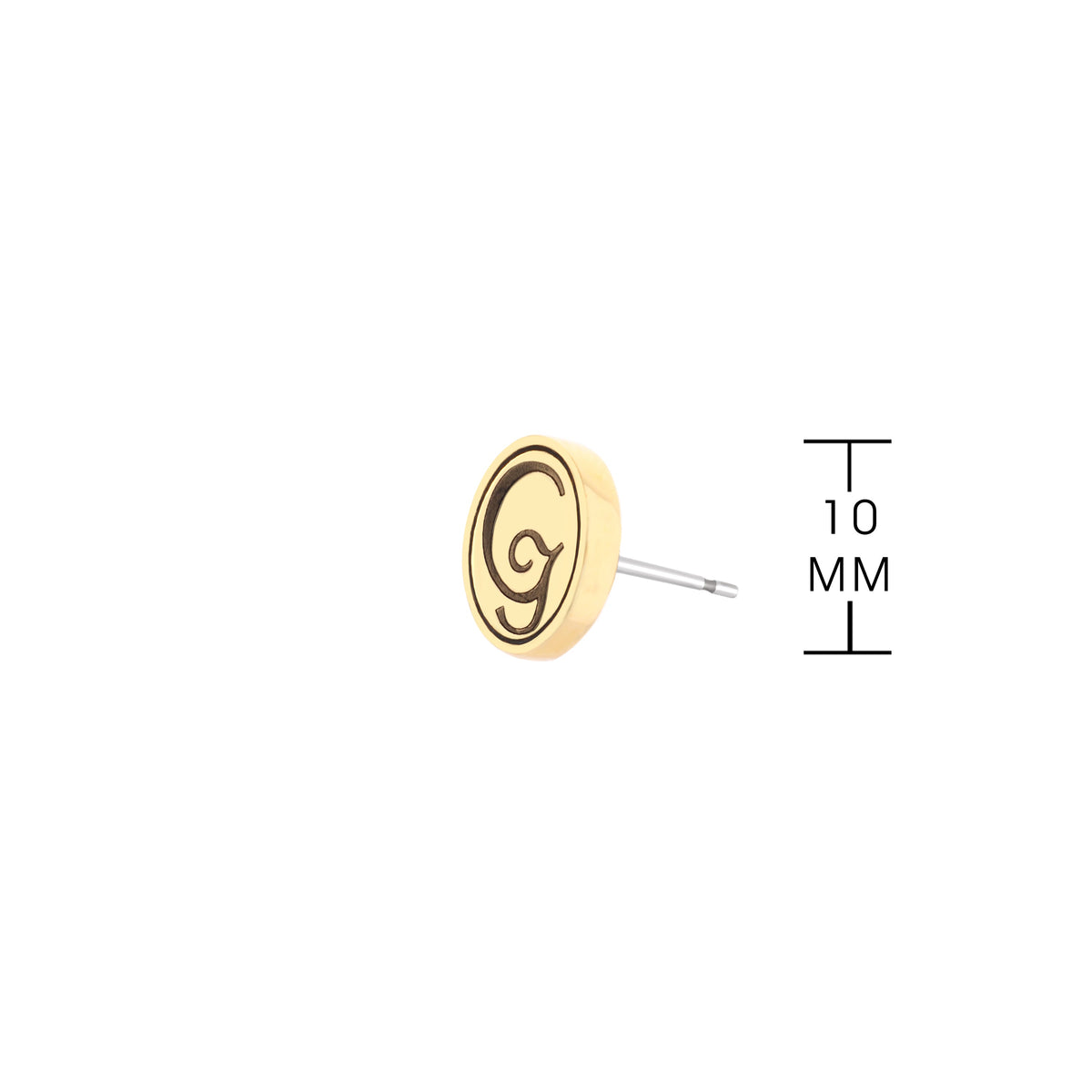 Initial G Earring