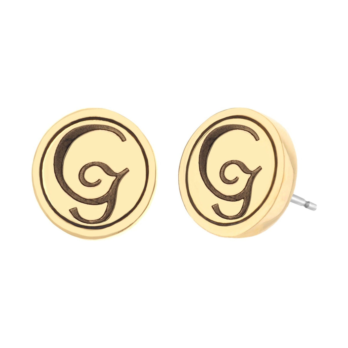 Initial G Earring