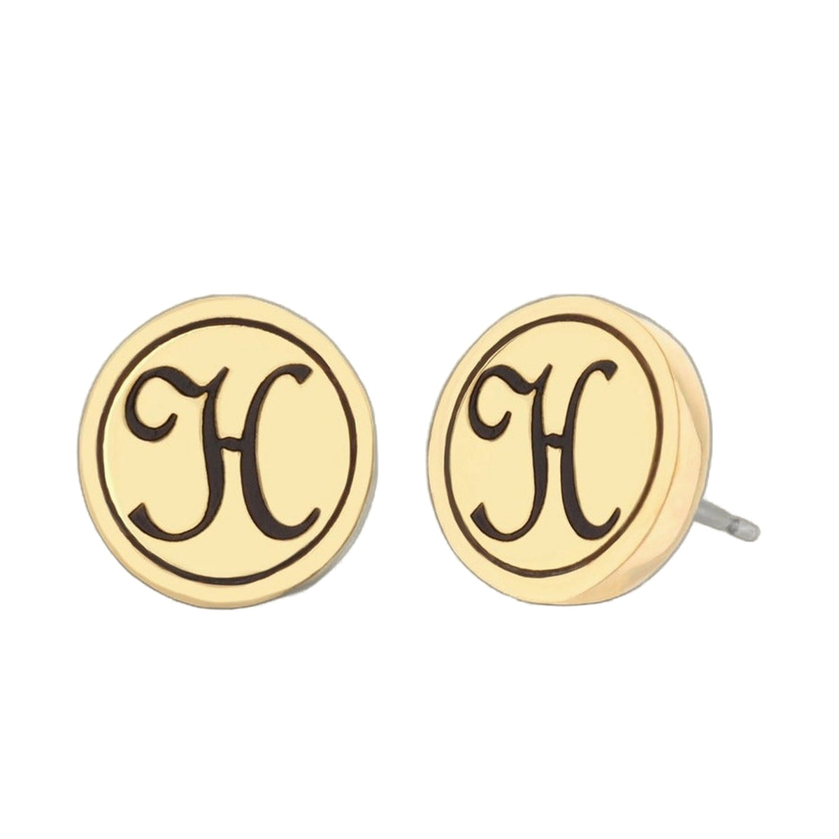 Initial H Earring