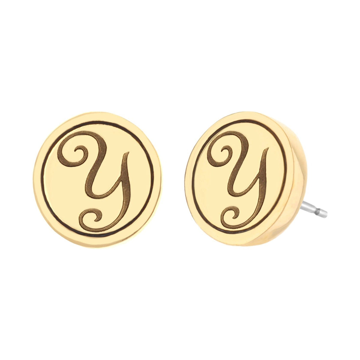 Initial Y Earring