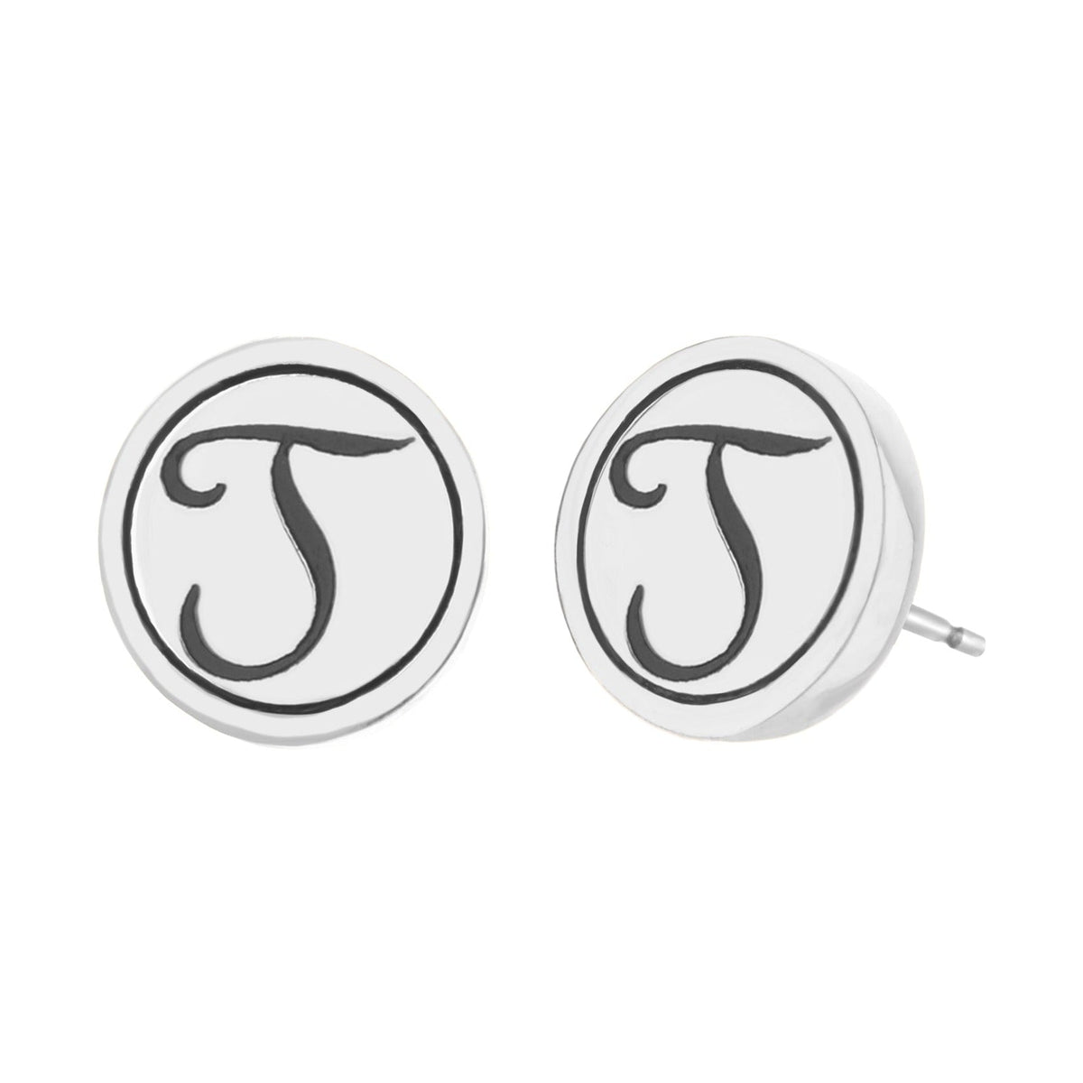 Initial J Earring