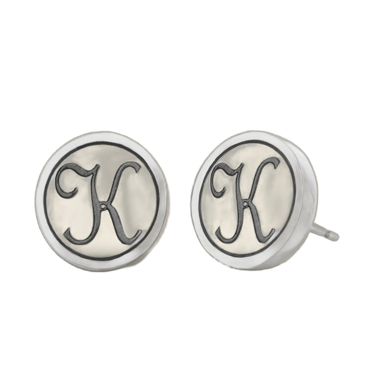 Initial K Earring