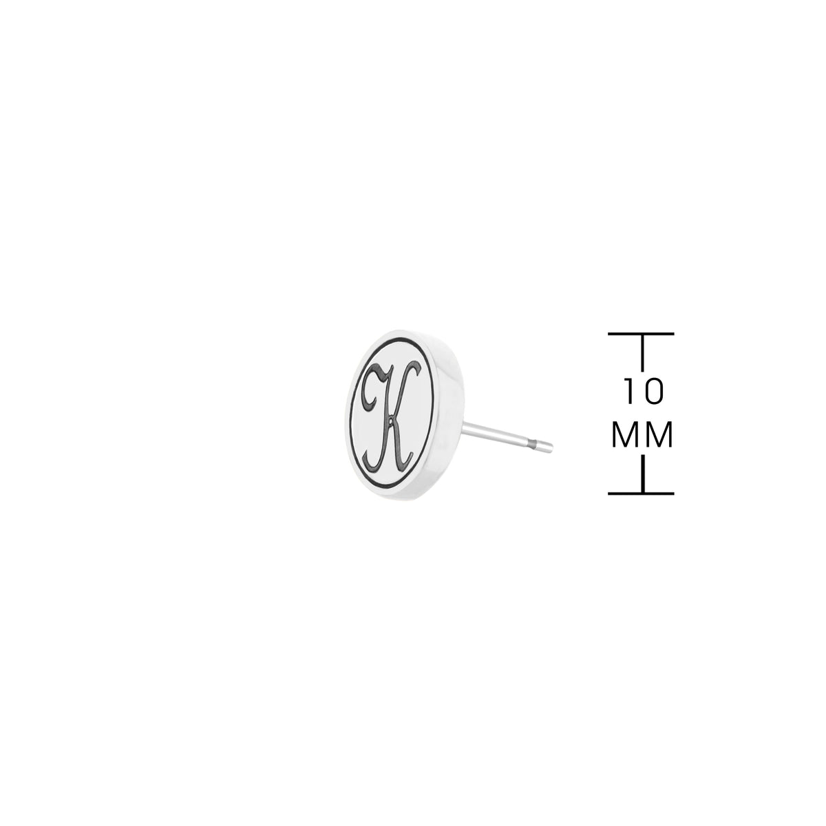 Initial K Earring