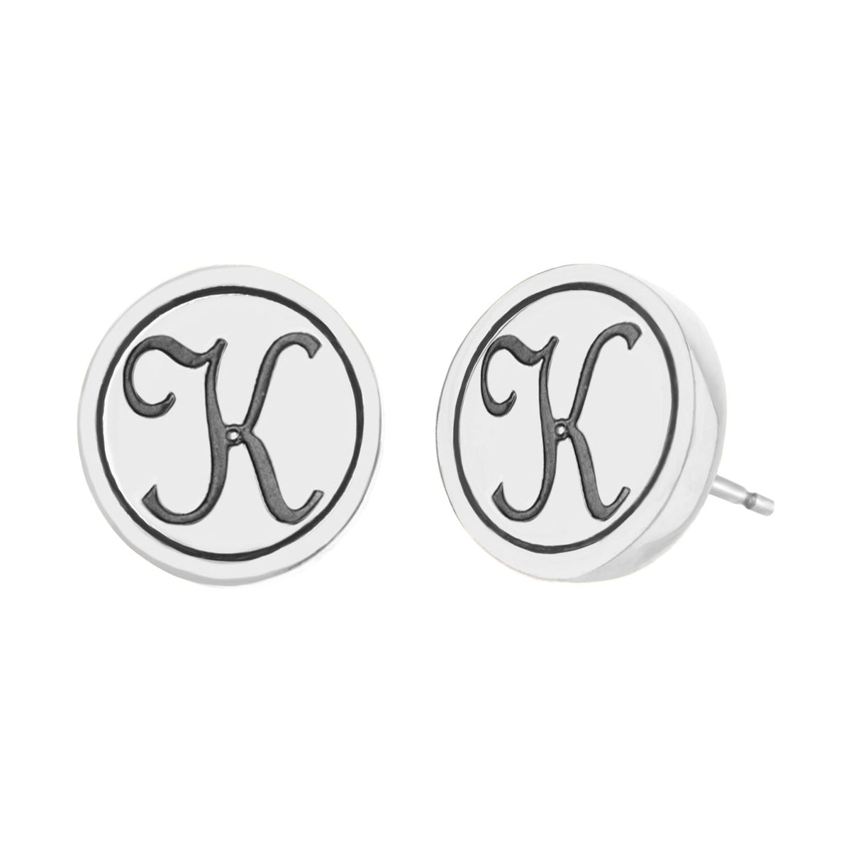 Initial K Earring