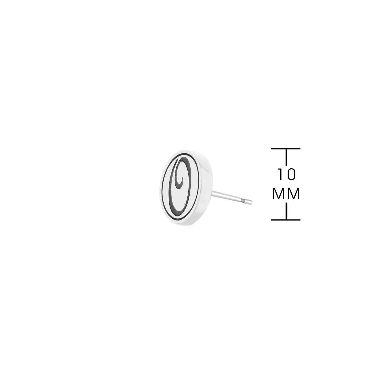 Initial O Earring