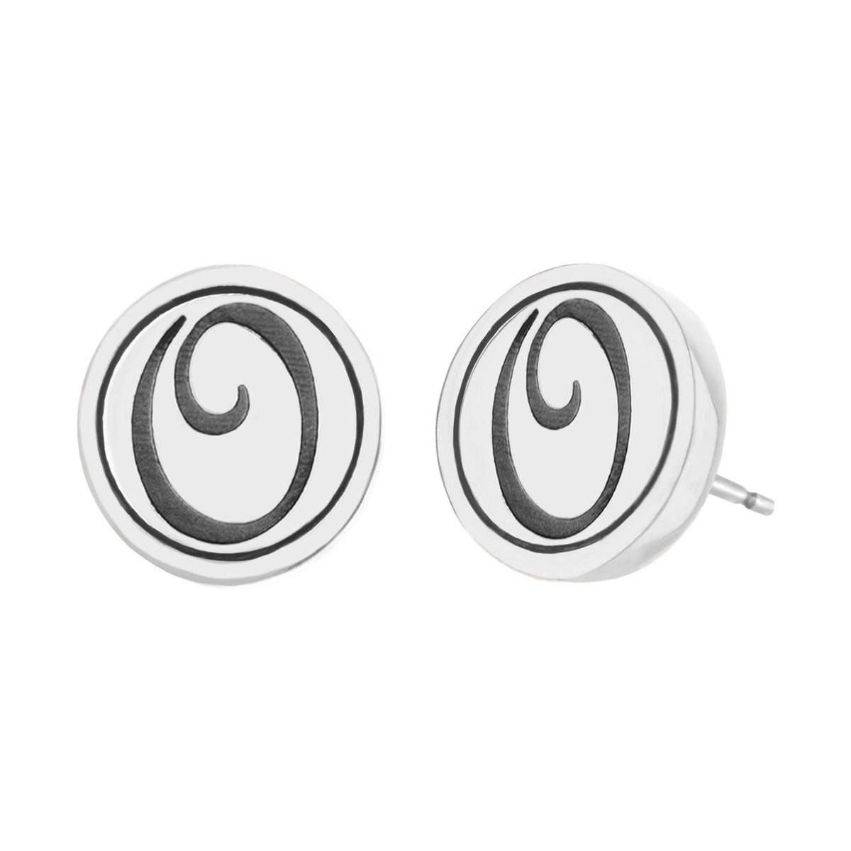 Initial O Earring