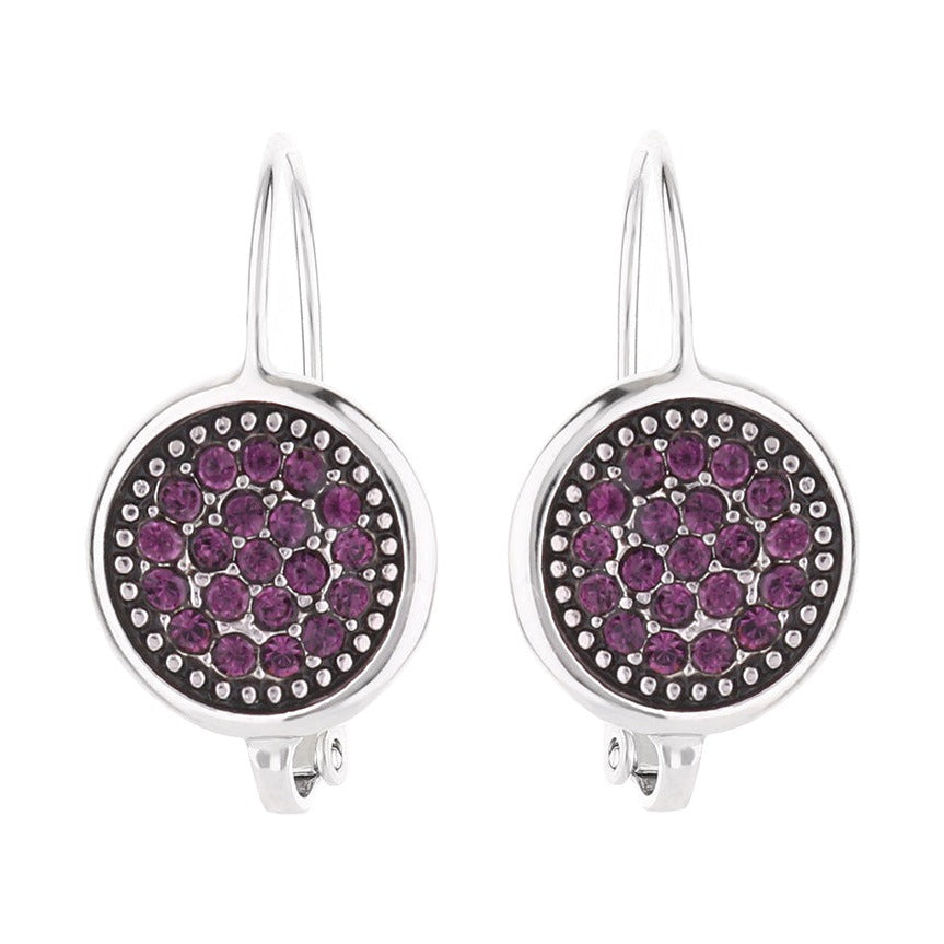 February Birthstone Color Earrings