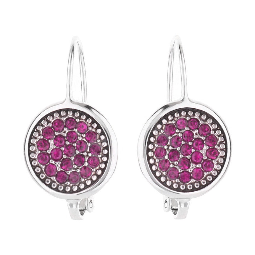 Lever Back Birthstone Color Earrings