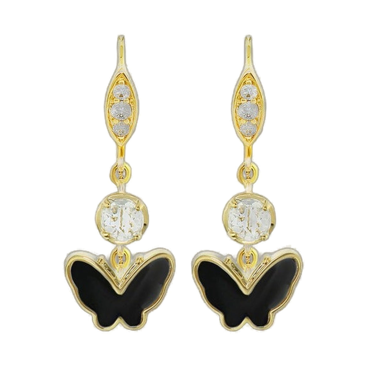 Mariposa Butterfly Onyx Earring