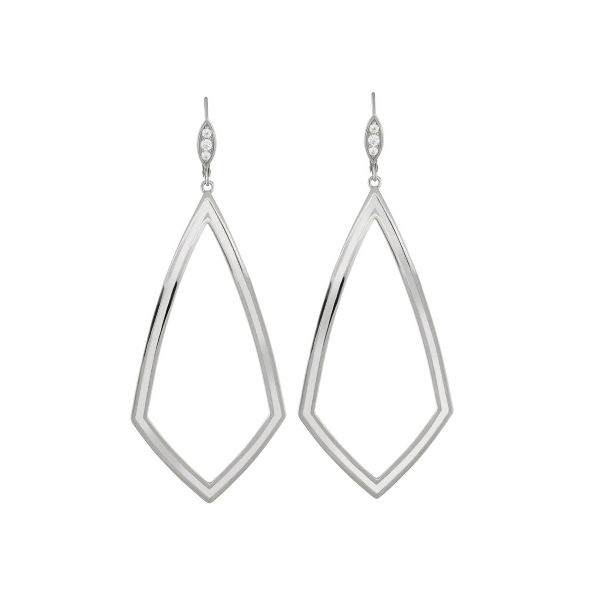 Lux Diamond Dangle Earrings