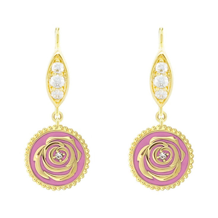 Rosie Passion Earrings — Leverback Drop