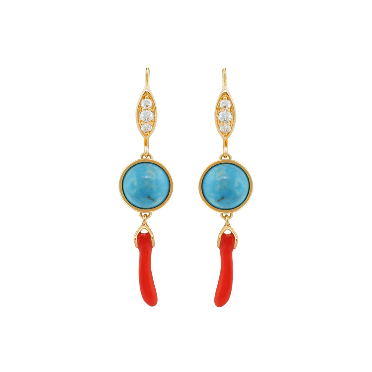 Pretty Little Things Coral Earrings