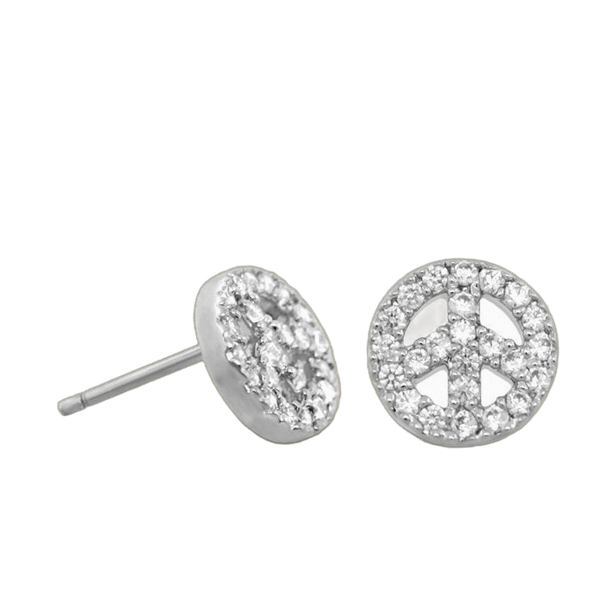 Girls Peace Sign Earrings