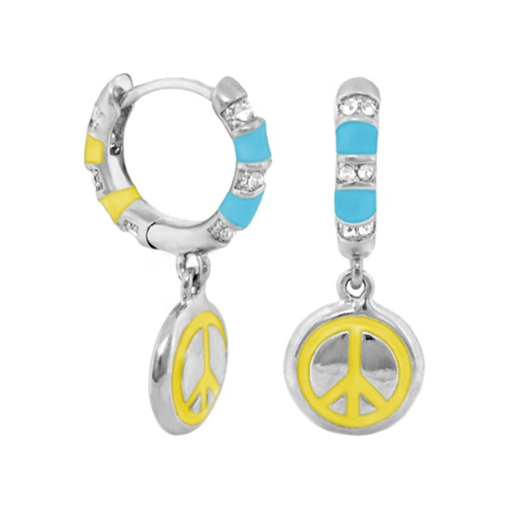 Groovy Kids Peace Sign Earrings