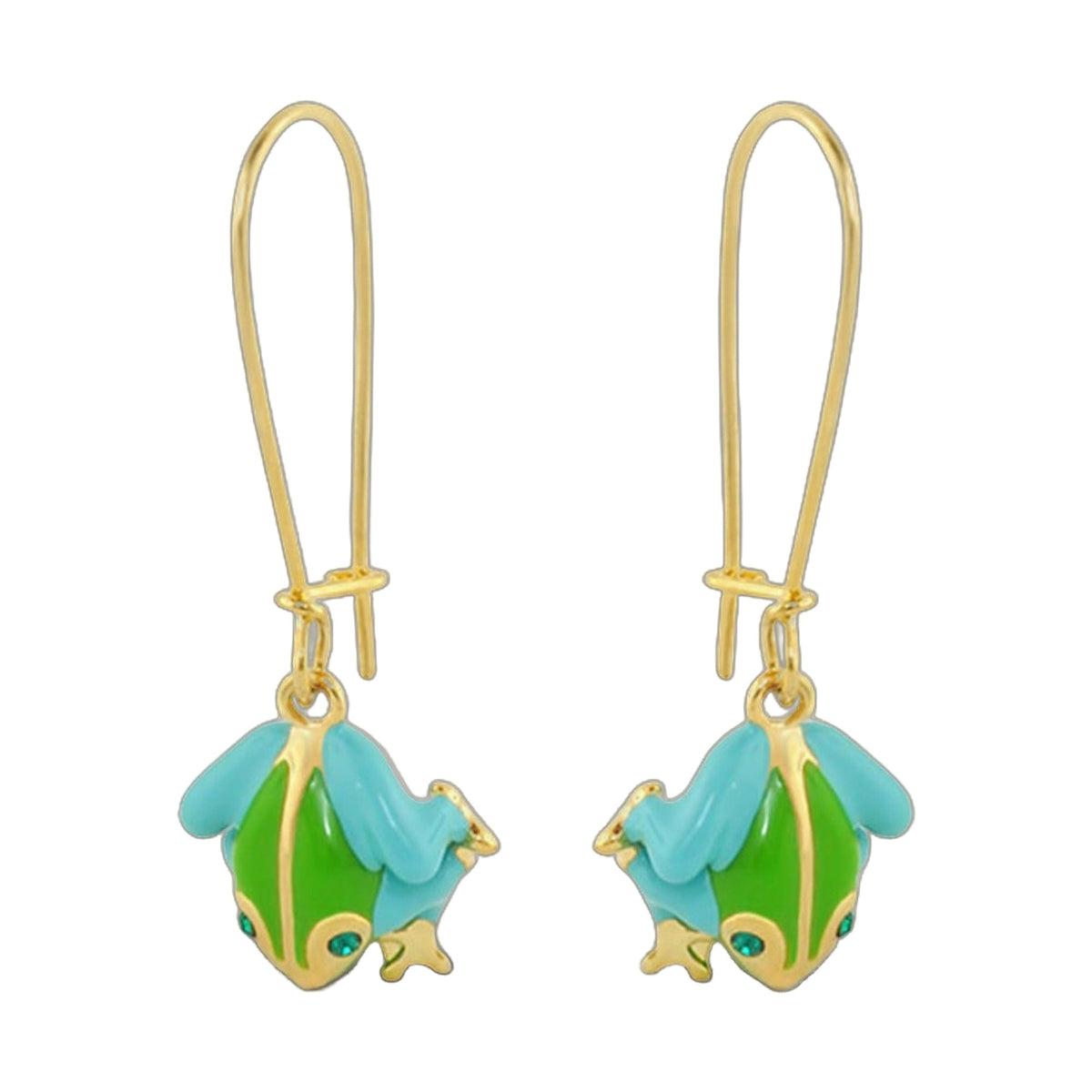 Dream Garden Frog Earrings