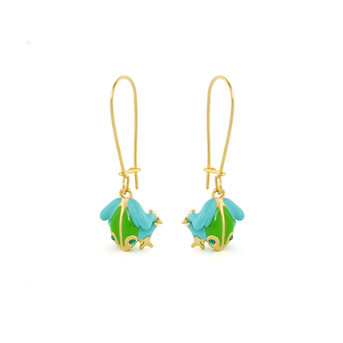Dream Garden Frog Earrings
