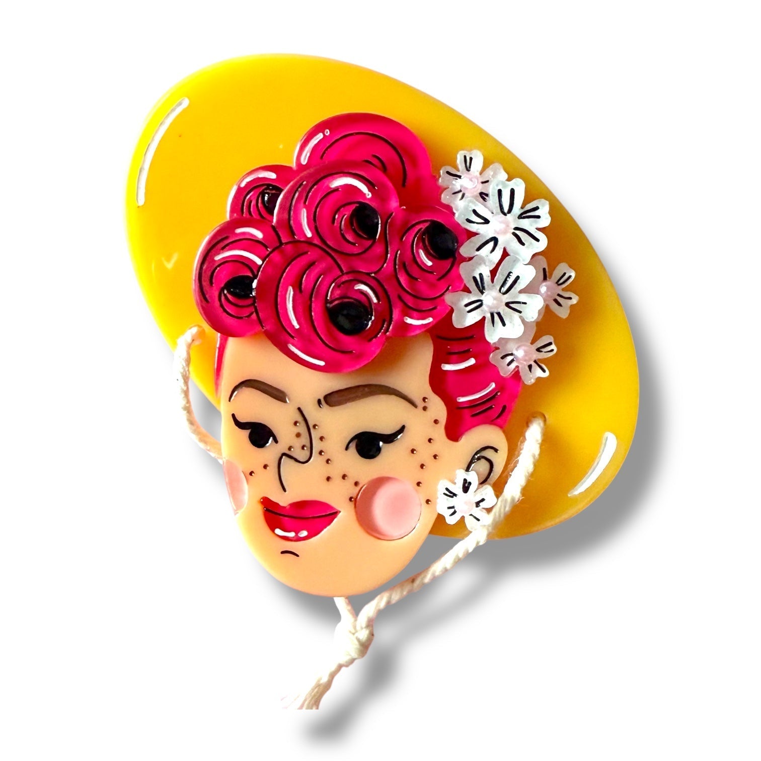 Elizabeth Brooch by Marla VonDuta x Lipstick & Chrome by Quirks! at Shirley Shoppe