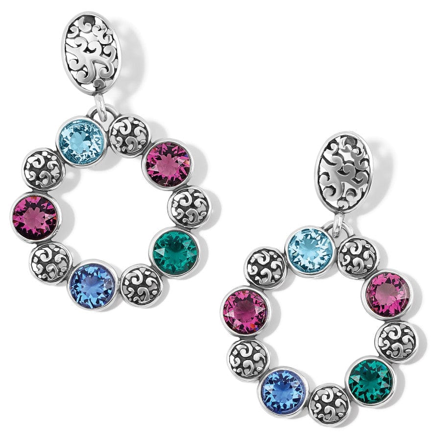 Elora Gems Circle Post Earrings