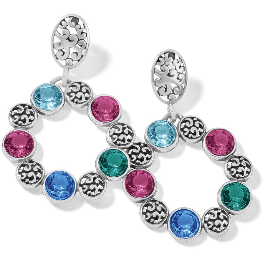 Elora Gems Circle Post Earrings
