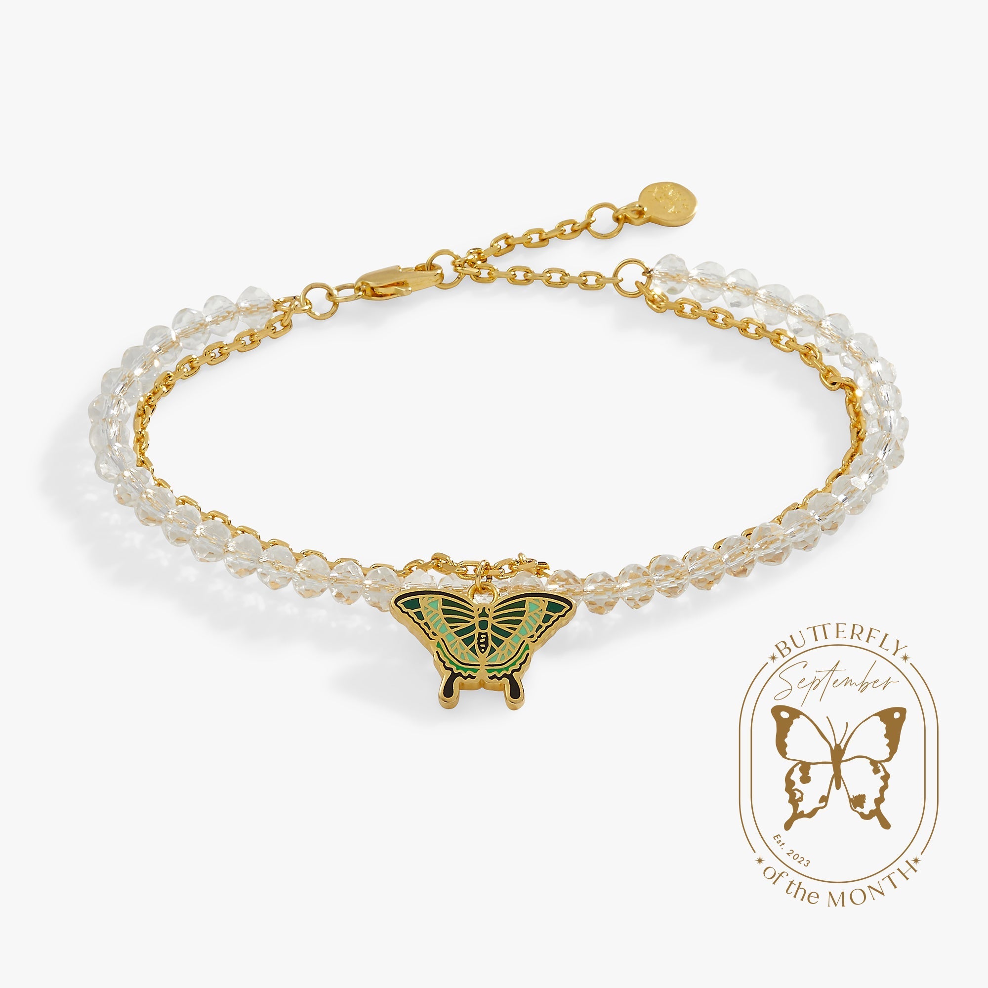 Emerald Swallowtail Butterfly Charm Bracelet by ALEX AND ANI at Shirley Shoppe
