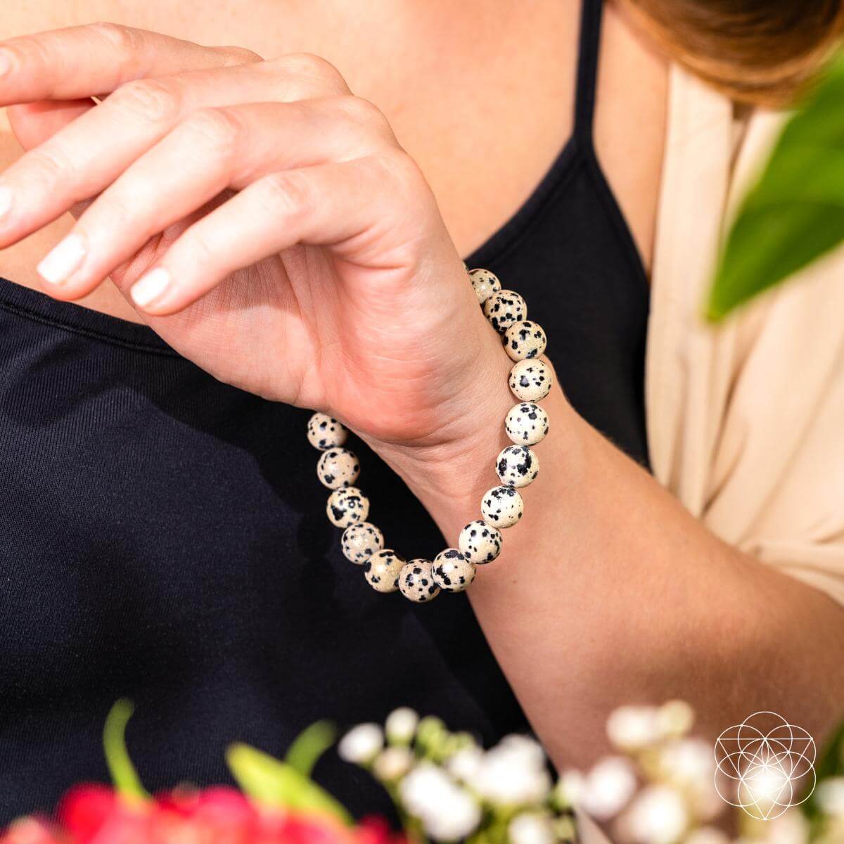 Emotional Detox - Dalmatian Jasper Bracelet by Conscious Items at Shirley Shoppe