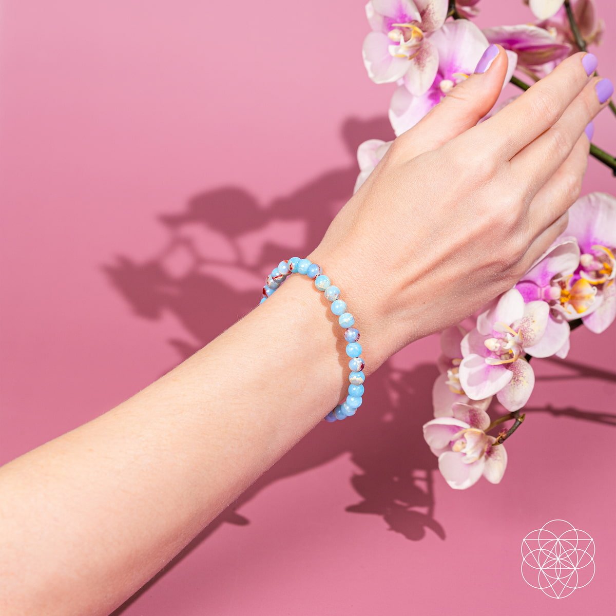 Empath’s Shield – Aqua Terra Jasper Bracelet | 6mm by Conscious Items at Shirley Shoppe