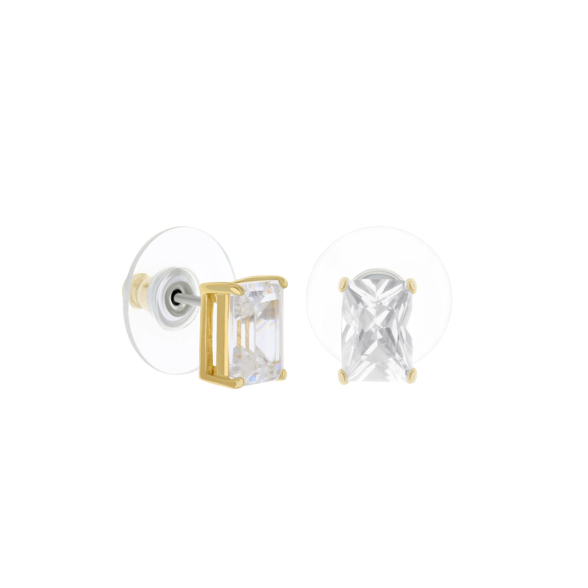 925 Princess Cut Earrings