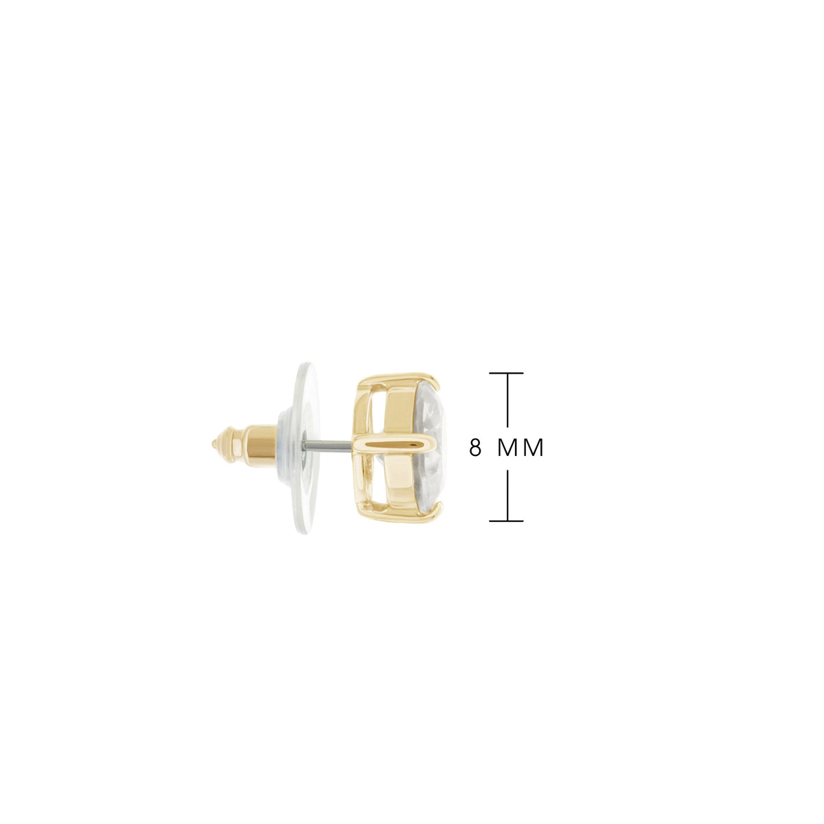 925 Stud Earrings 2 Ct