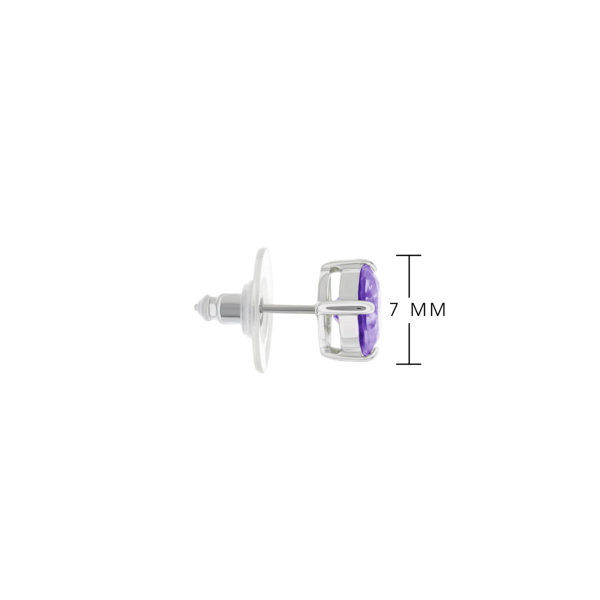 925 Stud Earrings 1.3 Ct