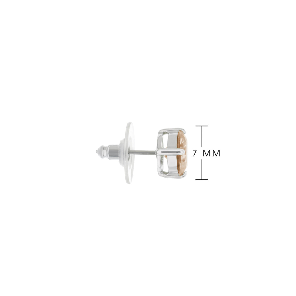 925 Stud Earrings 1.3 Ct