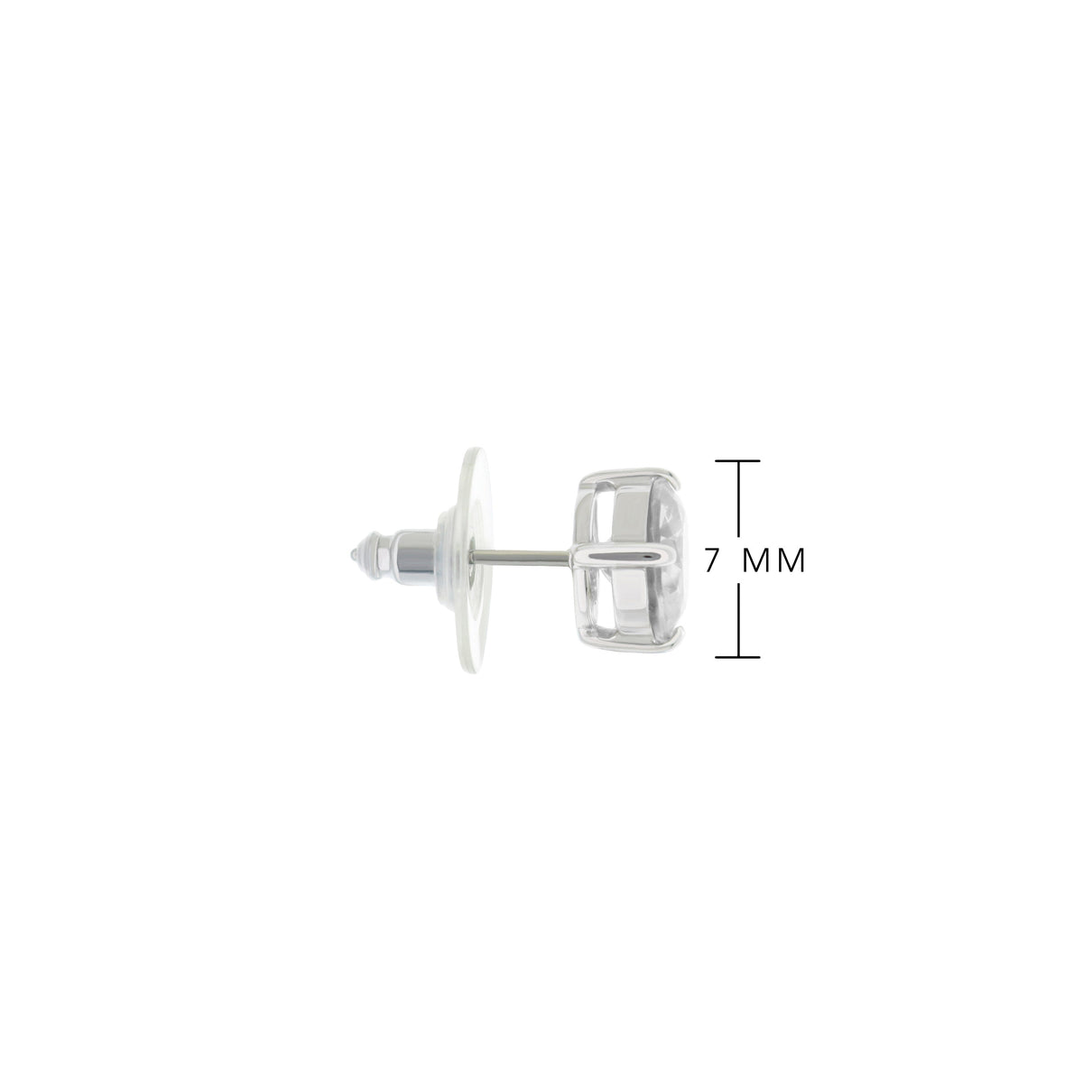 925 Stud Earrings 1.3 Ct