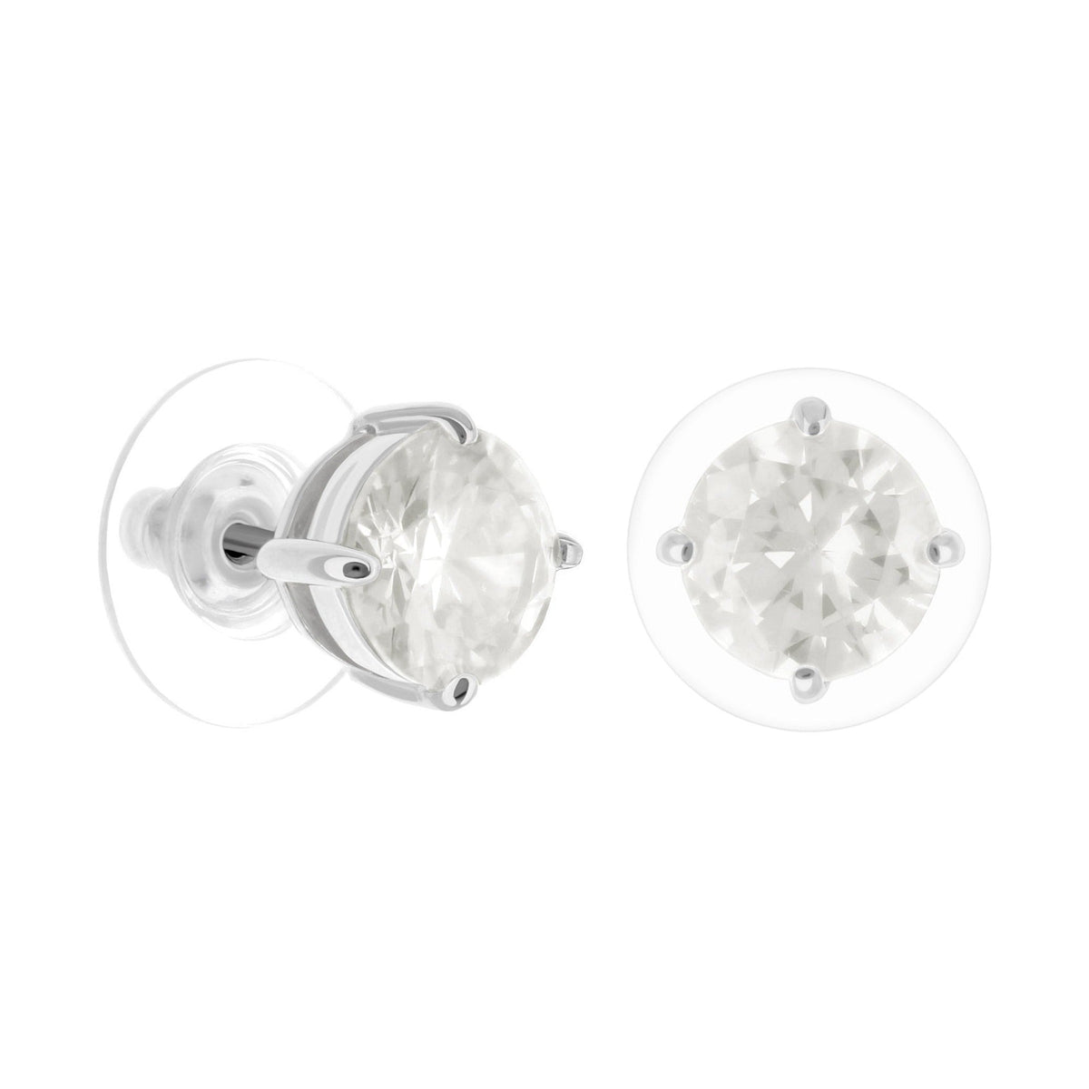 925 Stud Earrings 1.3 Ct