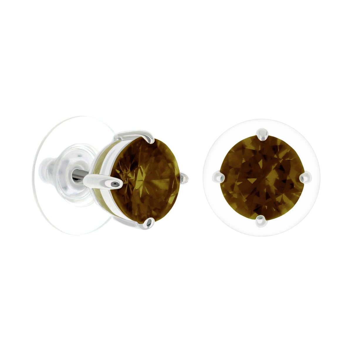 925 Stud Earrings 1.3 Ct