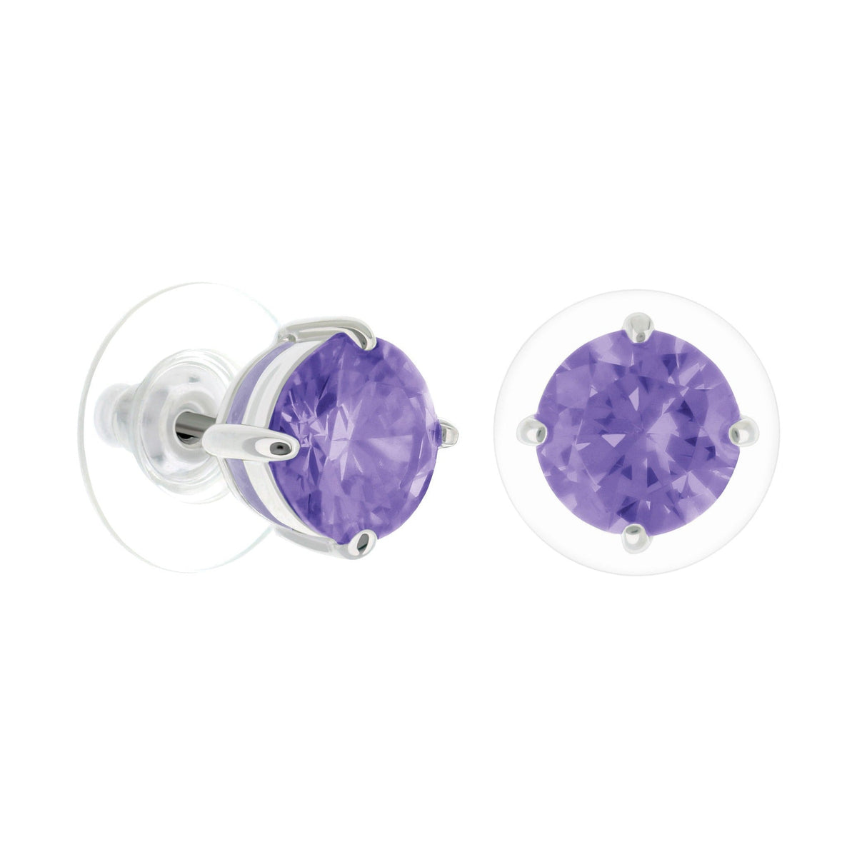 925 Stud Earrings 2 Ct