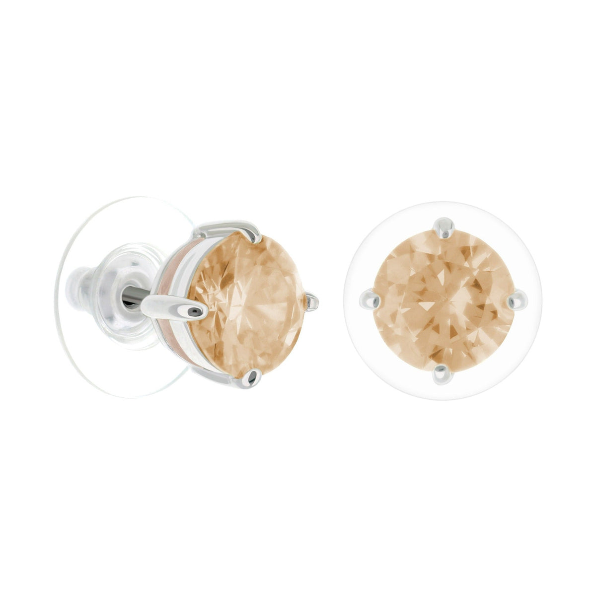 925 Stud Earrings 2 Ct