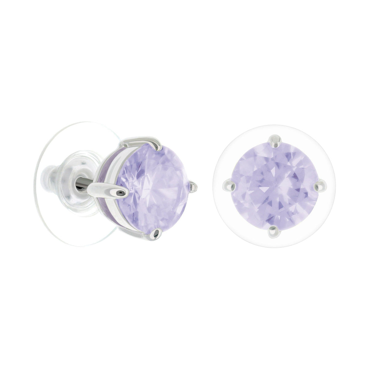925 Stud Earrings 2 Ct