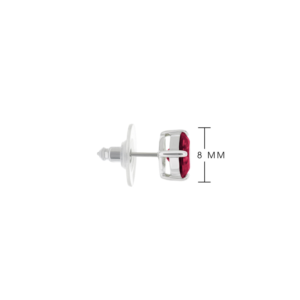925 Stud Earrings 2 Ct