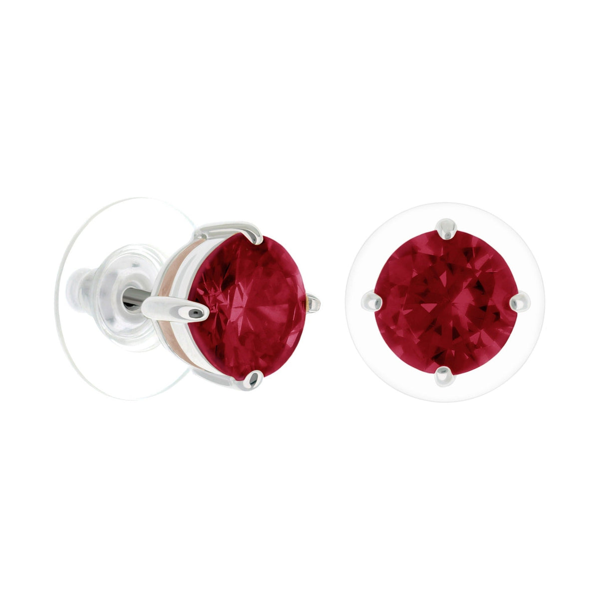 925 Stud Earrings 2 Ct