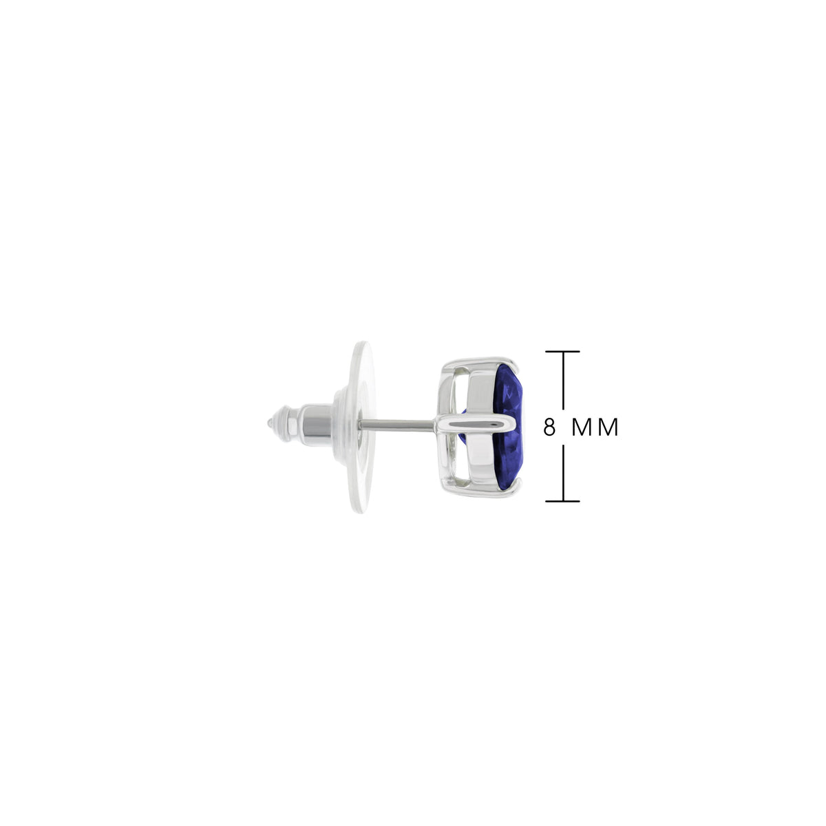 925 Stud Earrings 2 Ct