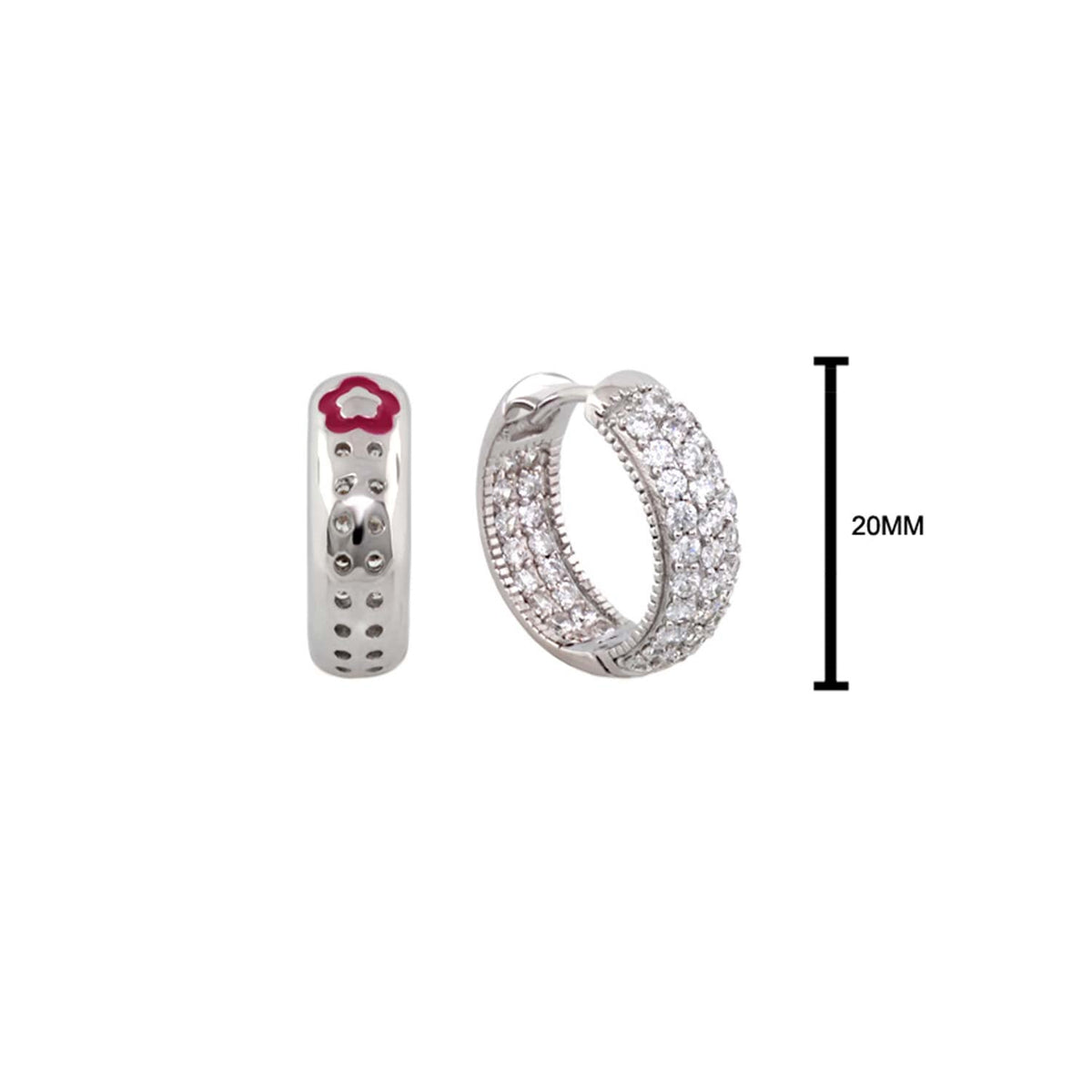 Glamour Pave .925 Earrings